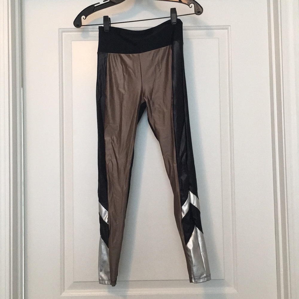metallic leggings lanston sport